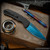Pro-Tech Knives: Magic 2 - Sapphire Blue/Black Feather Textured