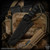 Kiku Matsuda Knives: High Back Fighter - Acid Washed/Black G10