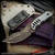 TAS Knives Fixed Blade: Mitrul EDC - Acid Etched/Titanium