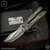 TAS Knives Folder: Mitrul Alien Balisong - Tumbled/Titanium