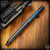 Fellhoelter TiBolt Pen - Wild Fire Titanium Damascus w/MokuTi Tip + Zirc Bolt