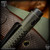 Nottingham Tactical Pen: Standard - Titanium Distressed OD Green - Carved - Single Lock