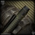 Nottingham Tactical Pen: Standard - Titanium Distressed OD Green - Carved - Double Lock