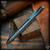 Nottingham Tactical: G2 Full Size Pen - Titanium Two Tone Blue - Straight Fluted w/Dots - Single Lock
