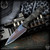 Bawidamann Blades: Huginn Dagger - Acid Etched/Spectral Cobalt Patina