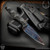 Bawidamann Blades: Huginn Slicer - Acid Etched/Spectral Cobalt Patina