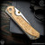 Chris Reeve Knives Folder: Sebenza 31 Large Inlay - Tanto Box Elder Left Handed