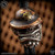 Starlingear Bead: Doughboy Monkey w/Badge - Silver/Copper/Brass