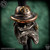 Starlingear Bead: Gangster Monkey w/Badge - Silver/Copper/Brass