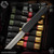 Core Edge Knives: 0331 Echo D/E Tanto - Two Tone/Black Monkey Edge FRAG Pattern
