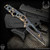 Bawidamann Blades: Stark V2 Letter Opener - Acid Etched Black Pearl Patina