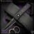 Pro-Tech Knives: Godson - Satin Black/Black w/Violet Marble Carbon Fiber Inlay
