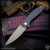 Shirogorov Knives: Neon Zero Monkey Edge FRAG Pattern - Purple