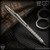 Fellhoelter TiCkler Pen - Titanium Tumbled Monkey Edge FRAG Pattern
