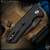Pro-Tech Knives: SBR (Les George Design) One Off - Black/Unique Micarta (PTK0259)