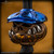 Dmitry Streltsov Bead: Halloween - Titanium Blue/Bronze