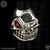 Starlingear Bead: Slickster - Silver Stamped w/Garnet (SG3926)
