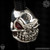 Starlingear Bead: Slickster - Silver Stamped w/Garnet (SG3926)