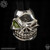 Starlingear Bead: Slickster - Silver Stamped w/Chrome Tourmaline