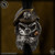Starlingear Bead: Beret Monkey w/Badges - Silver/Brass/Copper w/Garnet