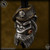 Starlingear Bead: Beret Monkey w/Badges - Silver/Brass/Copper w/Garnet