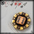 Starlingear: Ryk Maverick Custom Gambler Poker Chip - Brass/Silver/Copper