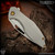 Koenig Knives: Mini Arius - Two Tone/Blasted Patterned w/Bronze Hardware
