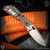 Strider Knives Folder: SnG Dagger Grind - Stonewashed/Orange G10 DGG