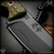 RMJ Tactical Fixed Blade: Musashi - Blackout/OD Green Monkey Edge FRAG Pattern