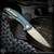 Shirogorov Knives: Neon Zero Monkey Edge FRAG Pattern - Blue