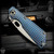 Strider Knives Folder: SnG Tanto - Stonewashed/Flamed Monkey Edge FRAG Pattern