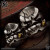 Starlingear Ring: Kamikaze Goon Puncher - Silver Textured w/Brass Cigar