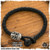 Ish Leather Braided Bracelet For Beads - Black