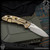Hinderer Knives: XM-18 3.5 inch Non-Flipper Slicer w/Tri-Way - Stonewashed Bronze