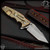 Hinderer Knives: Eklipse 3.5 Inch Harpoon Tanto - Stonewashed Bronze