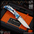 Spartan Blades Folder: SHF 3.25 - Two Tone Blue Monkey Edge FRAG Pattern