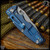 Hinderer Knives: Eklipse 3.5 Inch Harpoon Tanto - Battle Blue