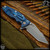Hinderer Knives: Eklipse 3.5 Inch Harpoon Tanto - Battle Blue