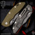 Hinderer Knives: XM-18 3.5 inch Non-Flipper Bowie - Working Finish
