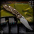 Hinderer Knives: XM-18 3.5 inch Non-Flipper Bowie - Battle Bronze
