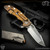 Hinderer Knives: XM-18 3.5 inch Harpoon Spanto - Stonewashed Bronze