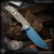 Pro-Tech Knives Custom: Mordax - Sapphire Blue/Stainless Nexus