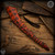 RMJ Tactical: Gold Point Red Stick War Club - Ochre Hand - Dark Red