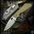 Strider Knives Folder: SMF Dagger Grind - Stonewashed/Green G10 DGG DGG