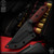 Strider Knives Fixed: DB - Black/Black Cherry Monkey Edge FRAG Pattern