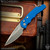 Pro-Tech Knives: TR-5 - Stonewashed/Blue