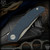 Shirogorov Knives: Q95 Ursus - Tumbled/Blue Micarta