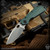 Strider Knives Folder: SMF CC Dagger Grind - Stonewashed/Green G10