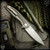 Shirogorov Knives: Neon NL - Tumbled/Green Micarta