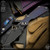 Strider Knives Folder: SnG Dagger Grind - Black/Flamed Monkey Edge FRAG Pattern